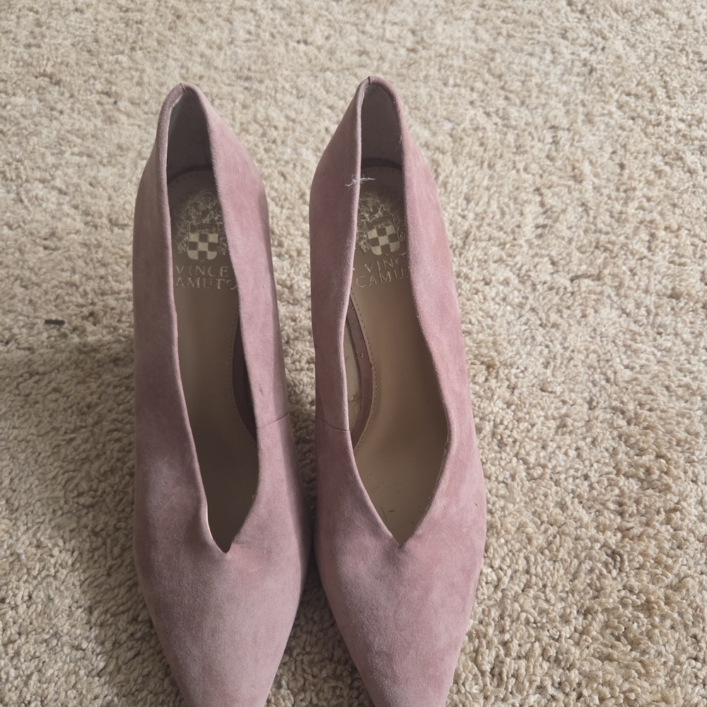 Vince Camuto Mauve Suede Heels
